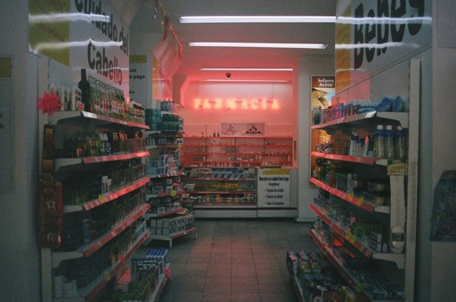 Inside a convenience store